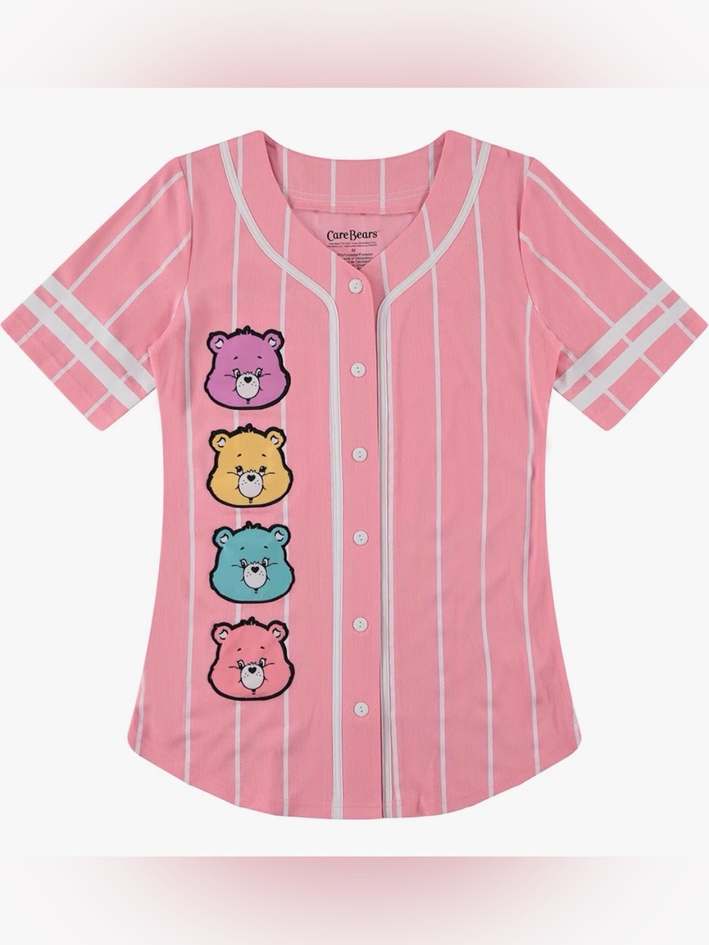 Care Bears Baseball Jersey GIrls Size 10/12
